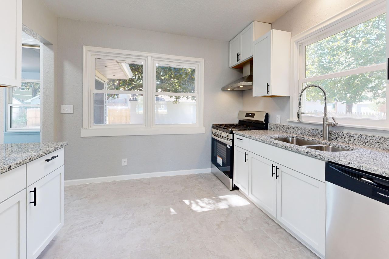 Bright white kitchen renovation in Harrow